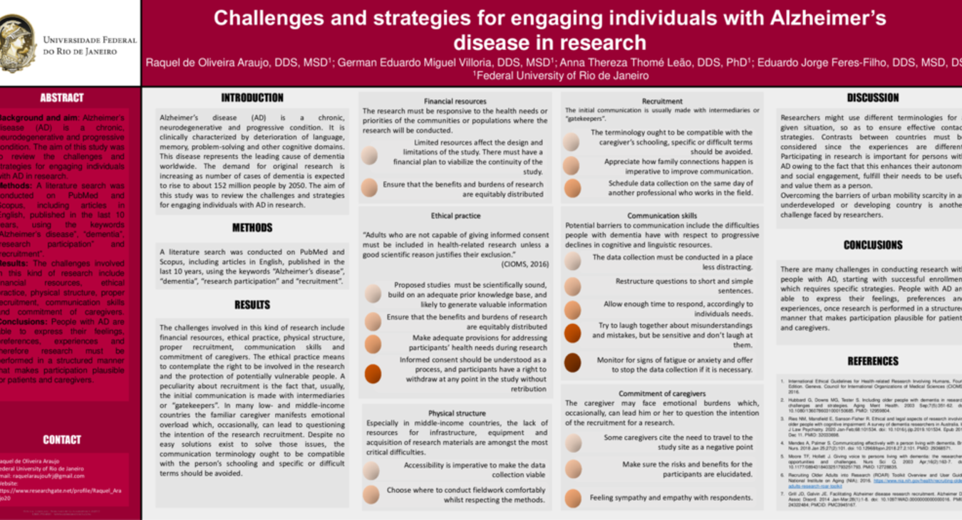 Challenges and strategies for engaging individuals with Alzheimers disease in research