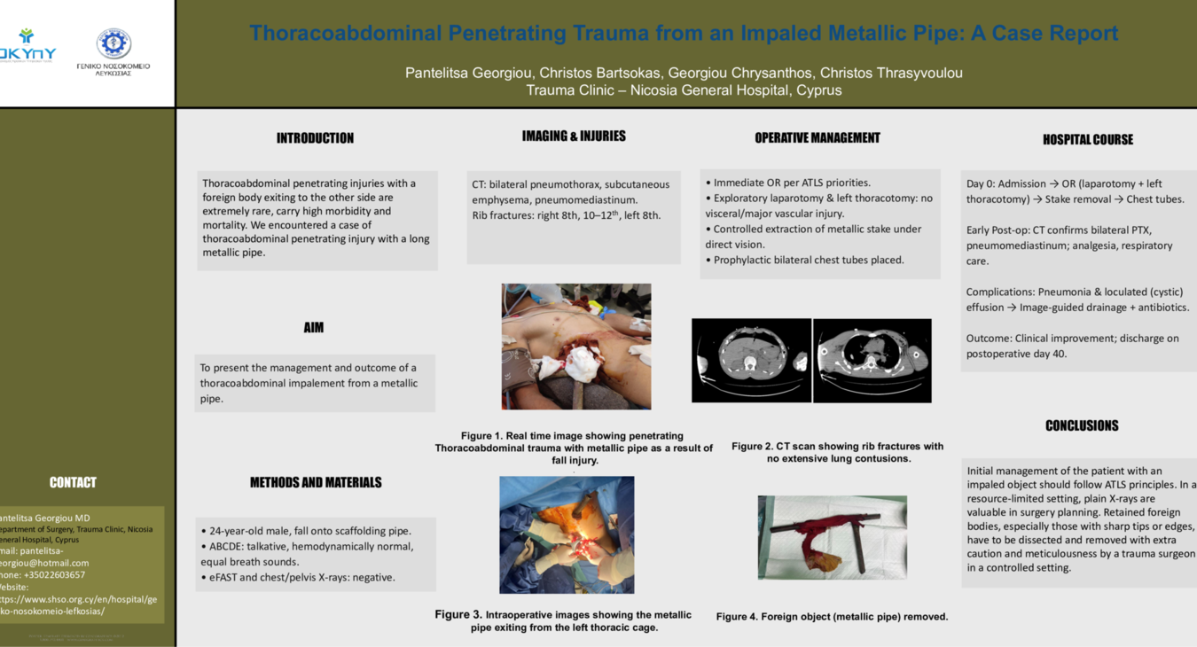 Thoracoabdominal penetrating trauma