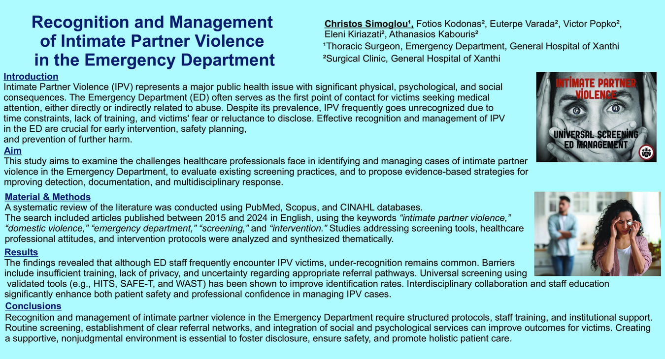 Recognition and Management of Intimate Partner Violence in the Emergency Department
